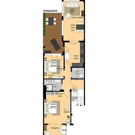 Lägenhet Grosse Design-wohnung Im Beliebtesten Stadtteil