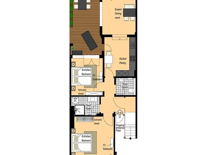 Апартаменты Grosse Design-wohnung Im Beliebtesten Stadtteil